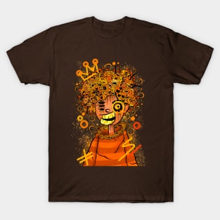 Hooman Orange Doodle T-Shirt